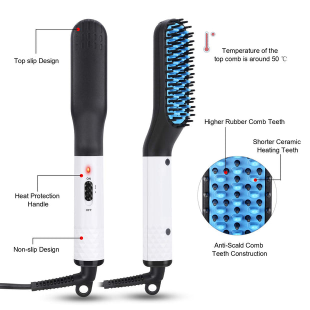 Multifunctional Hair Straightener Comb Brush