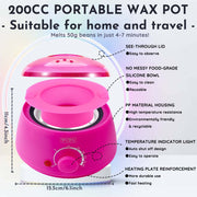 Hair Removal Wax Kit With Wax Warmer